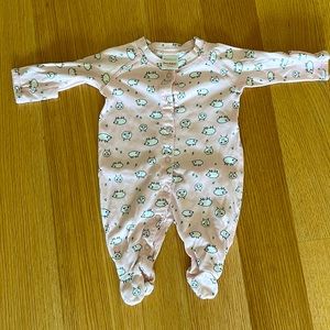 Hanna Andersson pink pajamas, preowned, size 0-3M